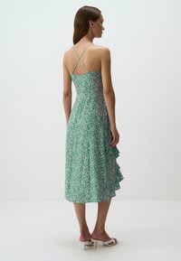 Jimmy Key STRAPS V-NECK  PATTERNED MIDI  - Jurk - mint