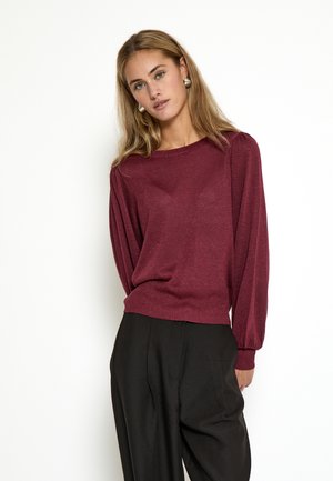 LIV LONG SLEEVE - Džemperis - cordovan met