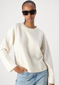 JDY JDYBIGUM O-NECK - Pulover - whitecap gray