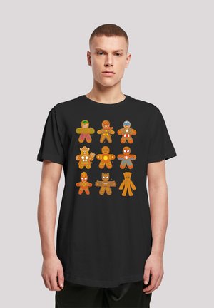 MARVEL UNIVERSE CHRISTMAS LEBKUCHEN AVENGERS - PREMIUM SUPERHELD - Print T-shirt - black
