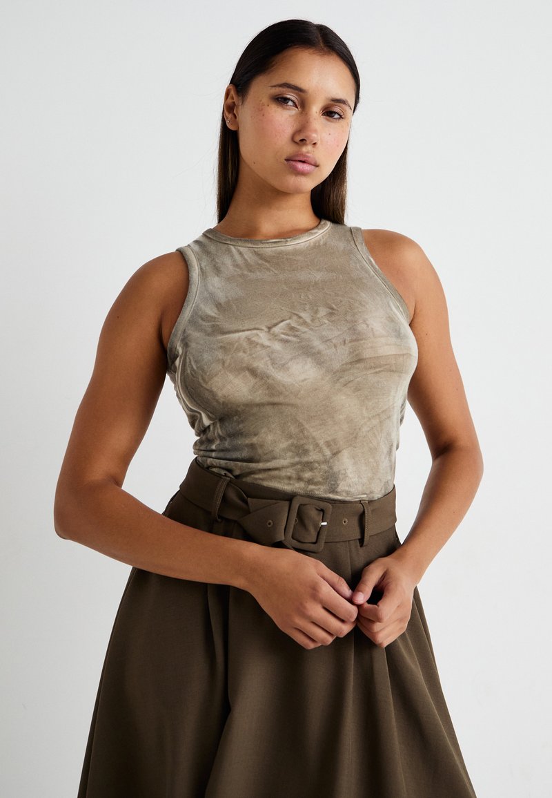 Vero Moda VMTARISA SKIRT - A-line skjørt - capers
