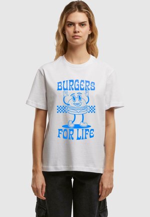 BURGERS FOR LIFE  - T-Shirt print - white
