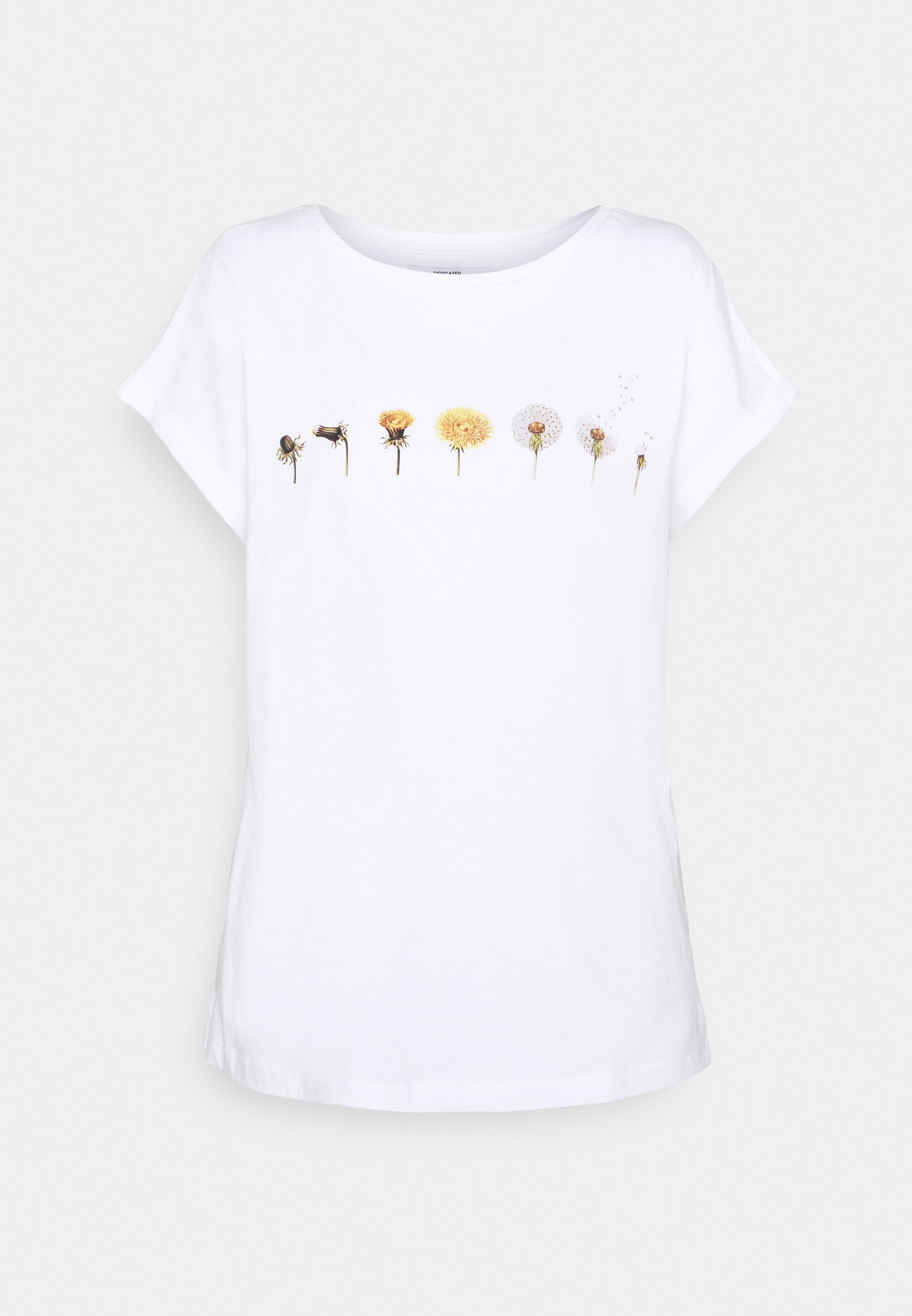 Dedicated VISBY DANDELION - T-shirt print - white/wit - Zalando.nl