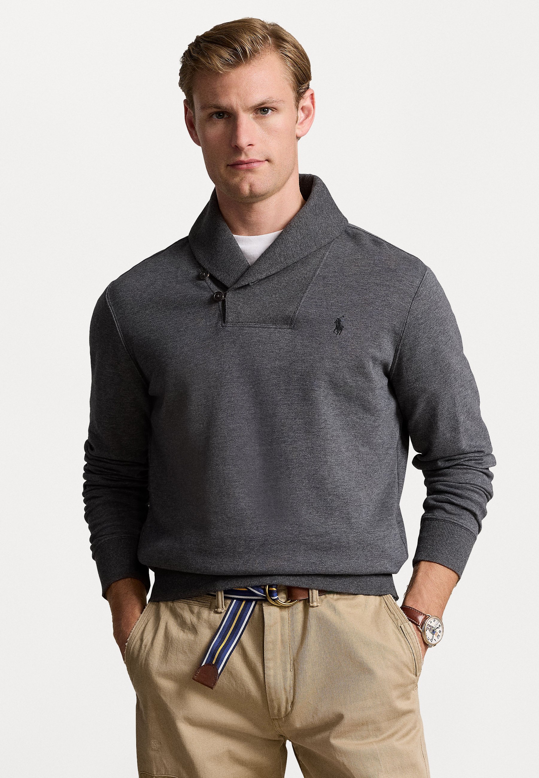 Polo Ralph Lauren LUXURY JERSEY SHAWL-COLLAR PULLOVER - Jumper 