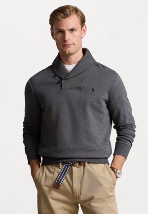 LUXURY JERSEY SHAWL-COLLAR PULLOVER - Pulóver - barclay heather