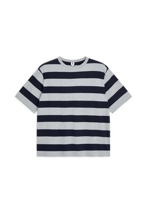 ARKET, ARKET RELAXED T-SHIRT - T-shirt con stampa - grey dark blue