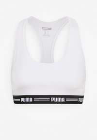 Puma - WOMEN RACER BACK HANG - Brassière - white Image miniature 1