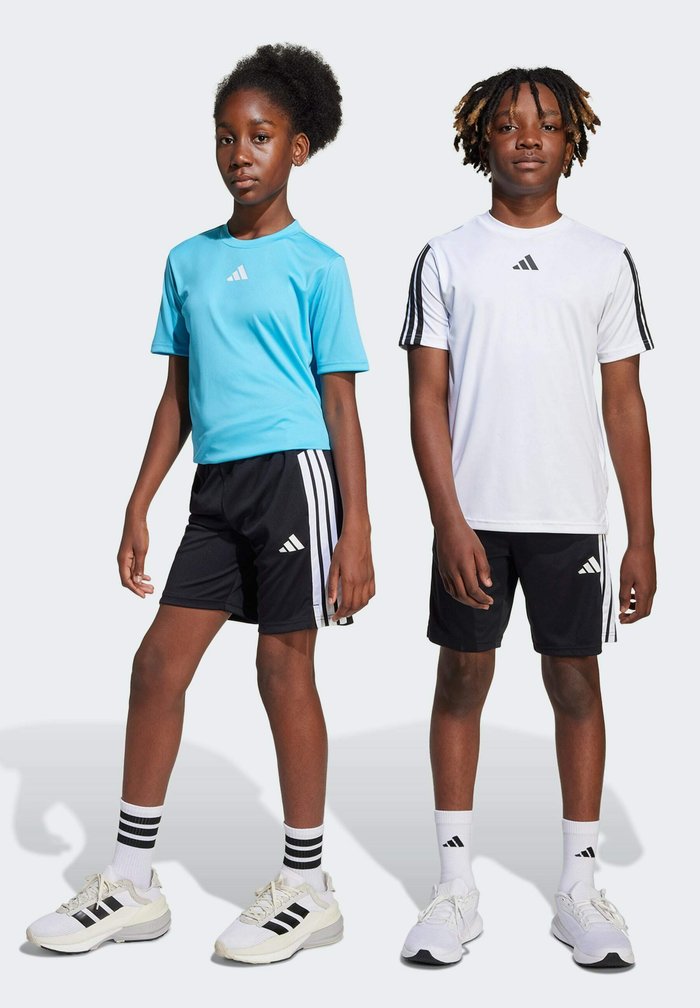 adidas TRAINING ESSENTIALS STRIPES - Sports shorts - black white