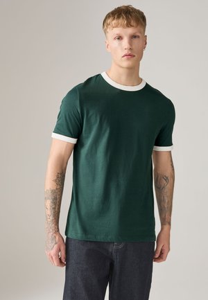 Next REGULAR FIT - SHORT SLEEVE RINGER - T-shirts basic - green