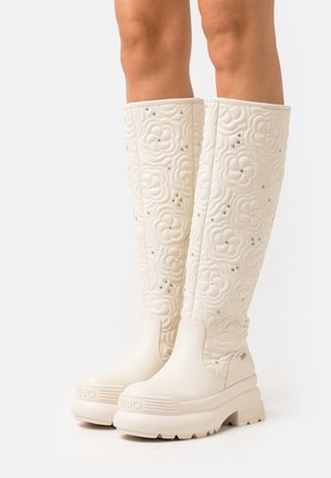 LIU JO Stivali con plateau - off-white