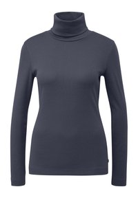 LANGARMSHIRT MIT ROLLKRAGEN - Longsleeve - tiefblau
