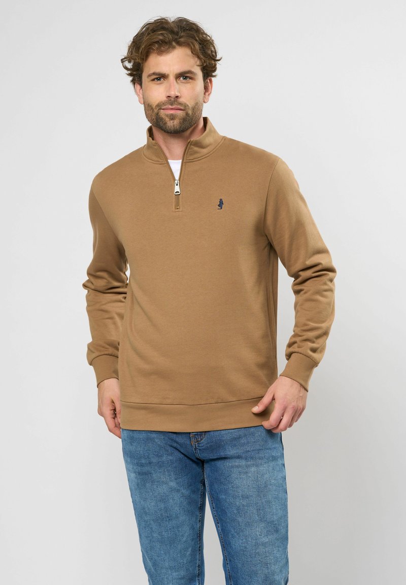 MCS CLEMENT HALF-ZIP   - Melegítőfelső - otter