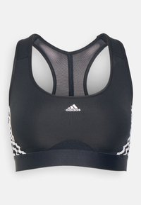 Sutien sport cu susținere medie - black/white