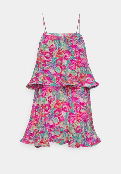 AMUR KATE PLEATED MINI DRESS - Cocktail φόρεμα / Φόρεμα για πάρτι - calla lilypastel floral