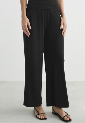 Next, REGULAR FIT - WIDE LEG TROUSERS - Püksid - black