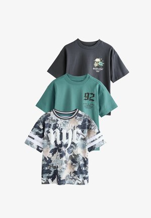 SHORT SLEEVE GRAPHIC 3 PACK STANDARD - Majica kratkih rukava s printom - navy blue camo