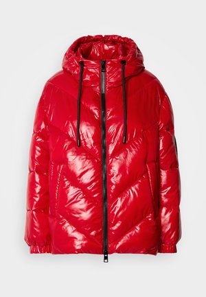 Marc Cain Zimná bunda - cranberry