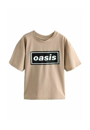 BAND REGULAR FIT - T-Shirt print - stone