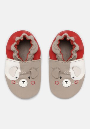 WOOAFY UNISEX - Babyschoenen - gris/taupe/rouge