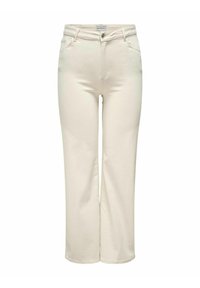 ONLY Carmakoma WILLY WIDE - Jeans straight leg - ecru