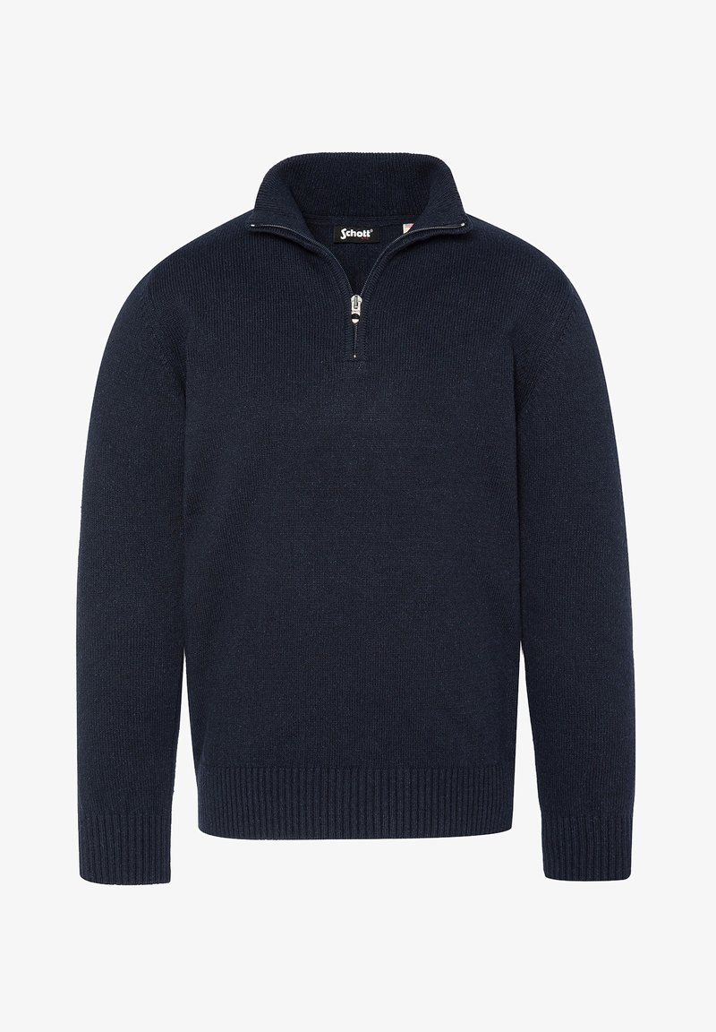 Schott TRUCKER - Strickpullover - marine