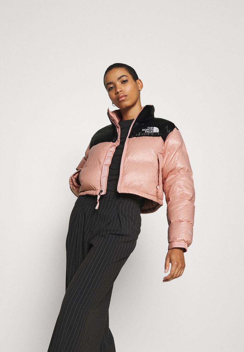 The North Face Short Jacket Down Jacket Rose Tan Light Pink Zalando Co Uk