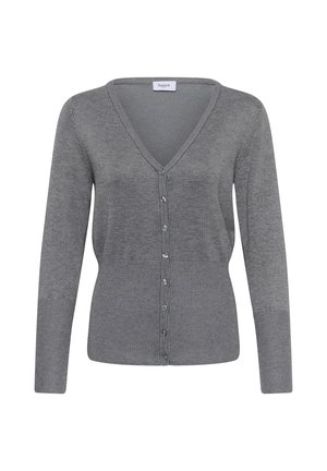 Saint Tropez, MILASZ SLIM CARDIGAN - Strickjacke - mist grey melange