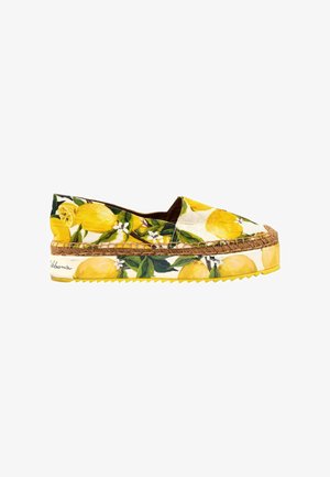 Dolce&Gabbana, CLOTH ESPADRILLES MULTICOLOUR - Espadrilles - yellow green