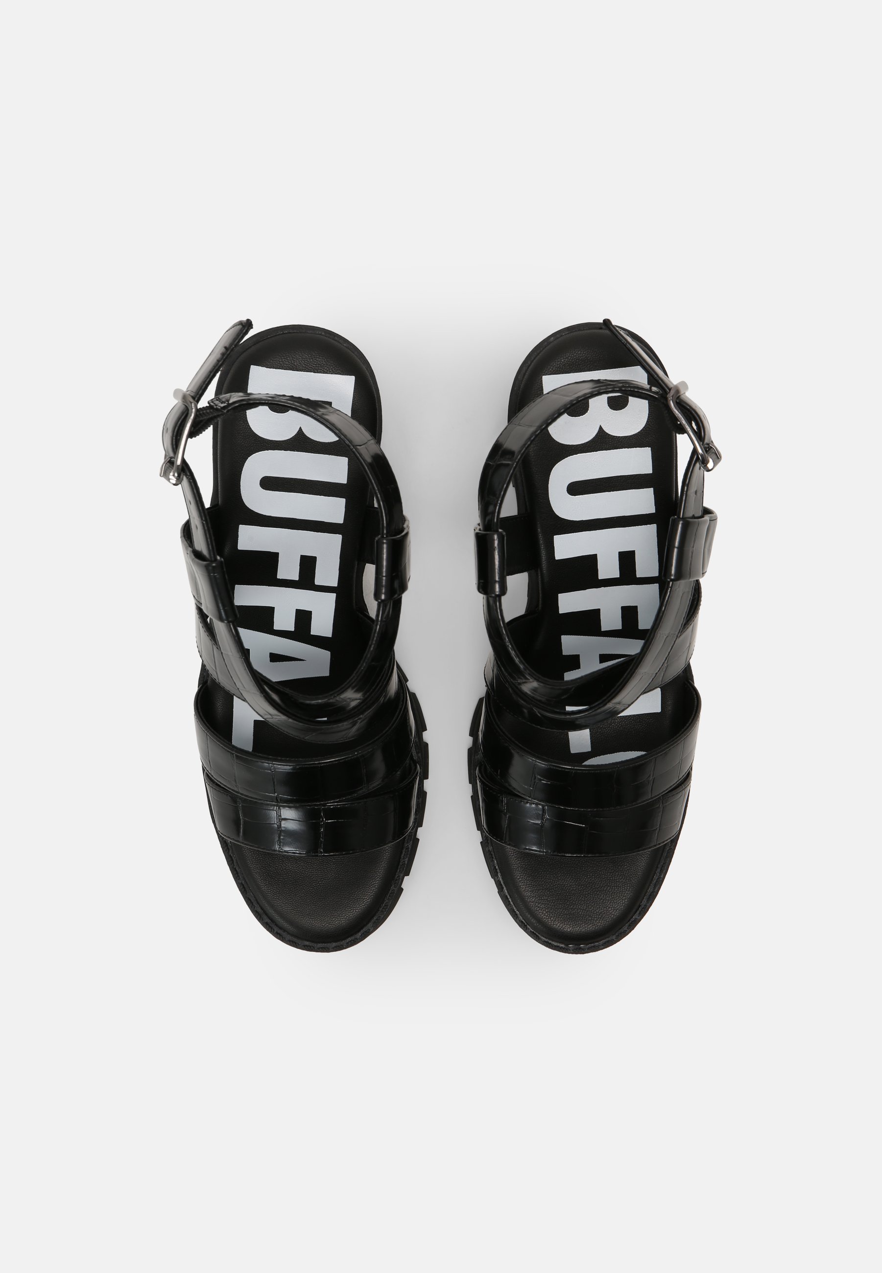 Buffalo VEGAN RAGAN - Sandalias con plataforma - black/negro - Zalando.es
