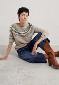 Seasalt Cornwall SEAS EDGE - Svetr - multi knit harlyn pink grass multi