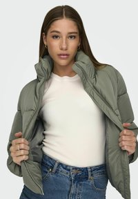 JDY JDYNEWERICA PADDED OTW NOOS - Ziemas jaka - vetiver