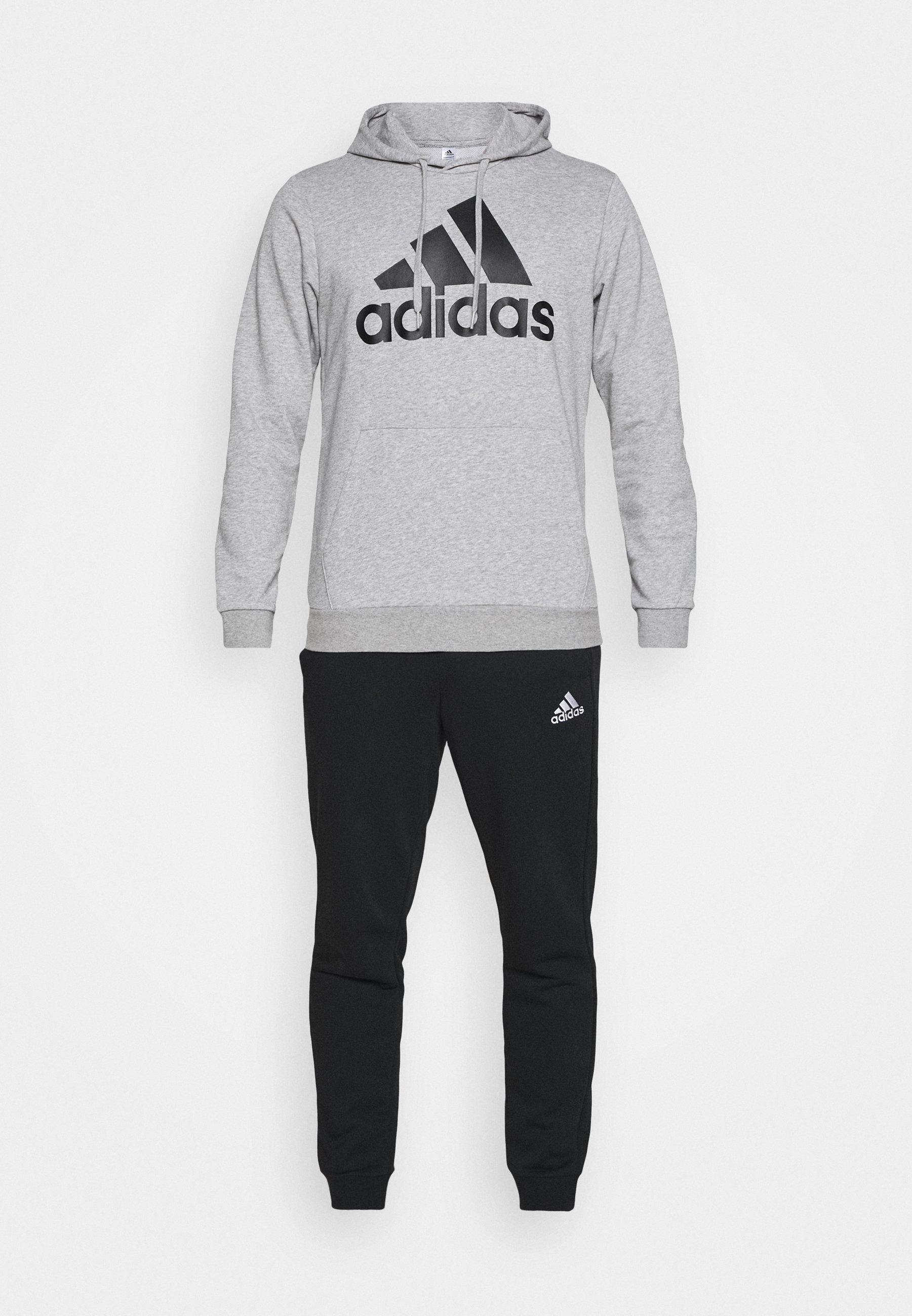 adidas Performance Tuta - medium grey heather/black/grigio - Zalando.it
