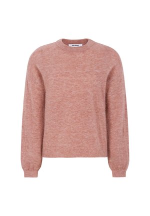 Stickad tröja - rose dawn melange