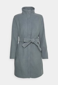 VIPOKU HIGH NECK COAT - Casaco clássico - medium grey melange
