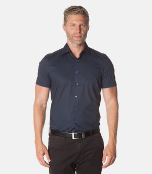 LEVEL 5 HALBARM - Hemd - marine