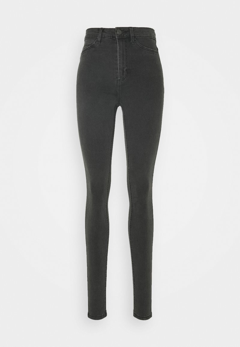Noisy May Tall Jeans Skinny Fit donkergrijs