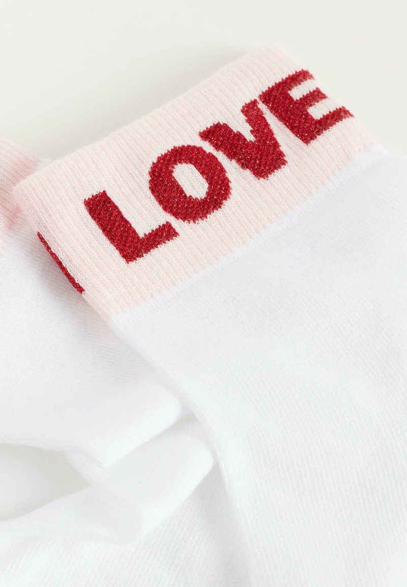 Damen Strumpfhosen | Calzedonia Socken aufdruck white i love you/beige - ZQ44246 Damen Strumpfhosen | Calzedonia Socken aufdruck white i love you/beige - ZQ44246