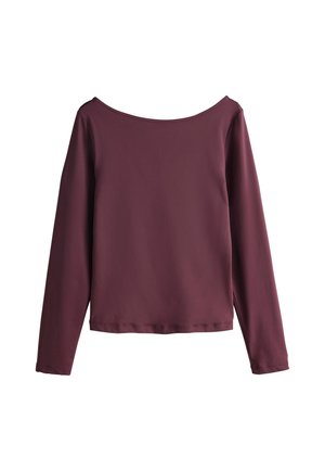 SOFT TOUCH SLINKY BACKLESS LONG SLEEVE  - Bluză cu mânecă lungă - wine