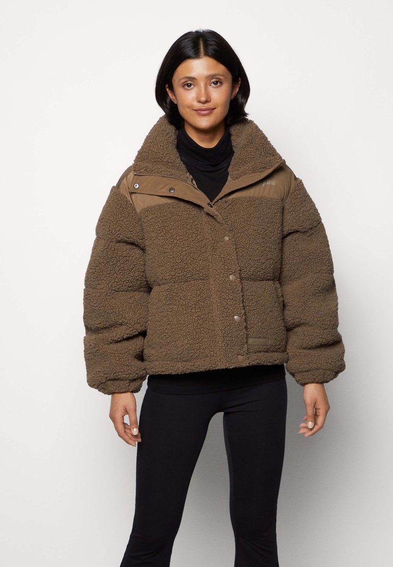 Sixth June NYLON AND BORG PUFFER JACKET - Vinterjakker - brown
