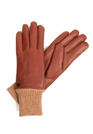 MILOU - LAMMFELL - Fingerhandschuh - cognac