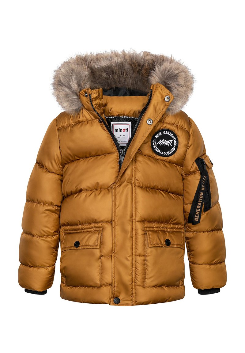 MINOTI Winterjas mosterdgeel
