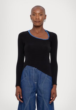 WRAPPED - Long sleeved top - black