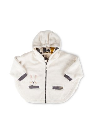 sigikid, SIGIKID SHERPA-FLEECE PONCHO SCHNEEHASE - Fleece jacket - weiß