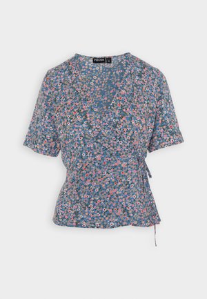 Pieces PCNYA WRAP - Camicetta - blue
