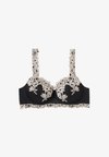 PRETTY FLOWERS SOFIA BALCONETTE - Soutien-gorge à armatures - Black and Ivory