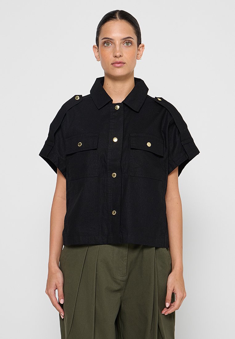 Barbour International Overhemdblouse zwart