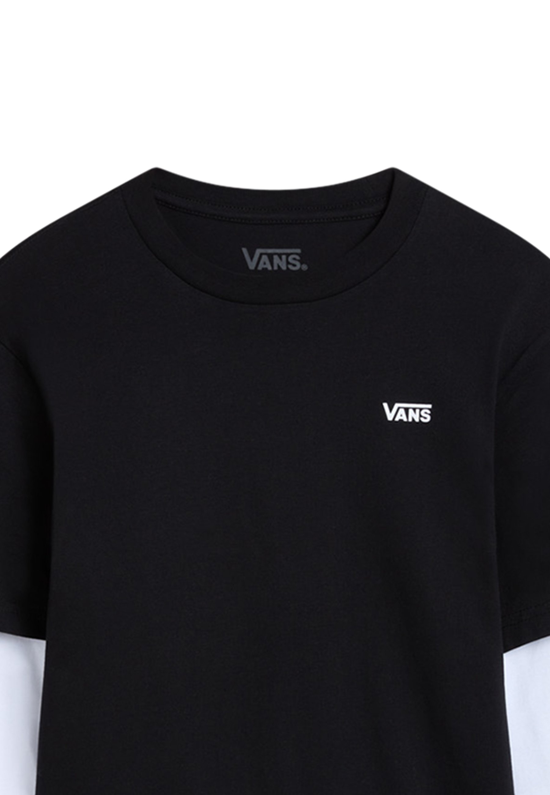 Vans BY LONG CHECK TWOFER BOYS - Long sleeved top - black - Zalando