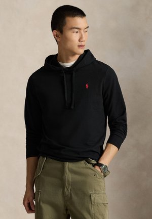 Polo Ralph Lauren JERSEY HOODED T-SHIRT - Majica s kapuljačom - black