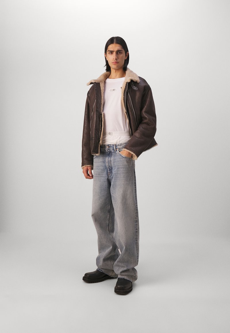 MM6 Maison Margiela Lederjacke - brown/dunkelbraun - Zalando.de 