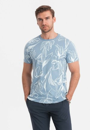 T-shirt print - denim blue